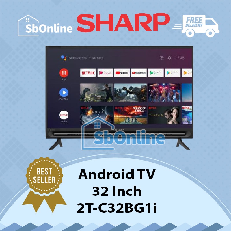 SHARP Android TV 32 Inch 2T-C32BG1i