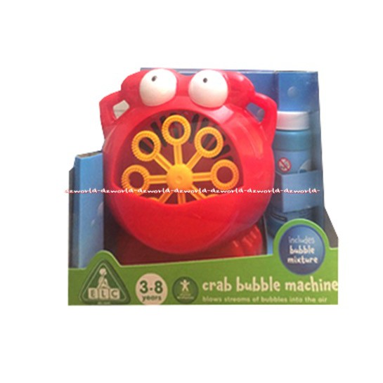 ELC Crab Bubble Blower Mainan Mesin Balon Bubble Kepiting Red