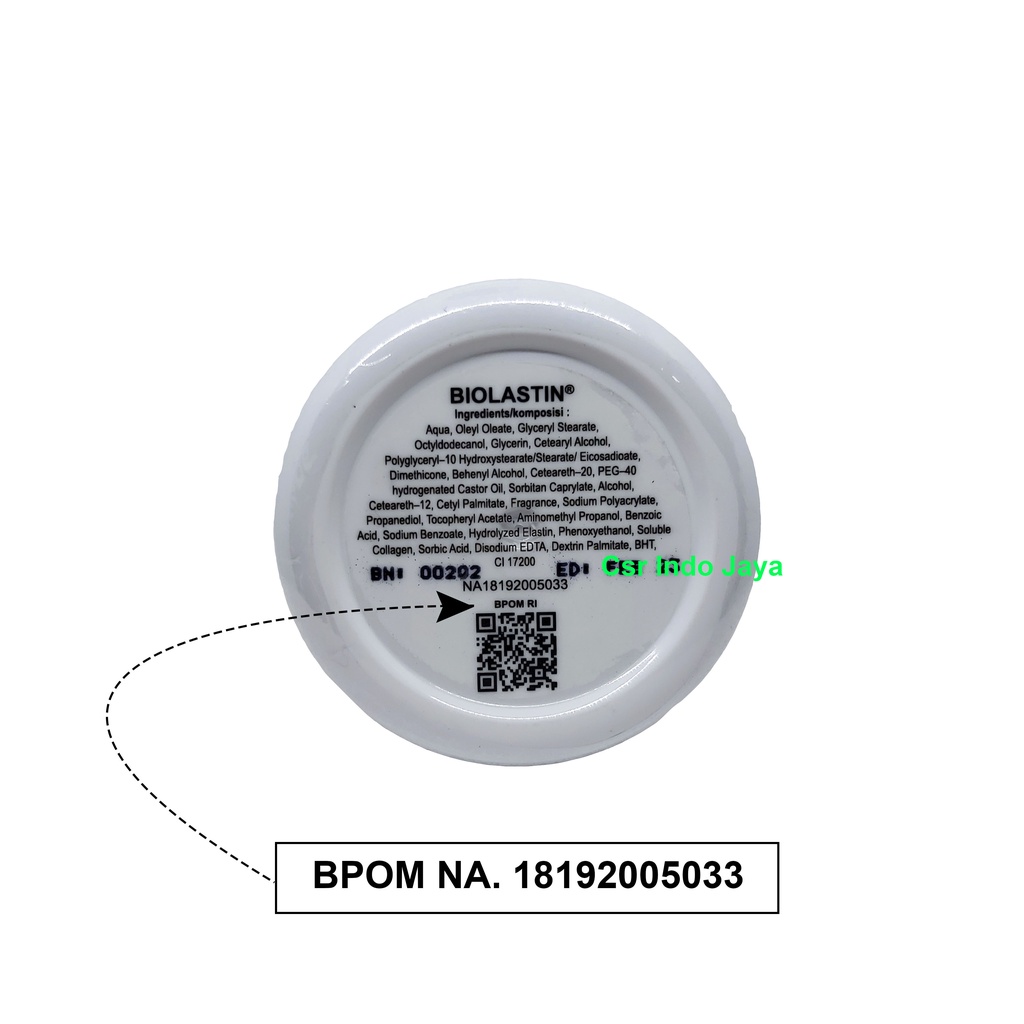 Biolastin Cream 10 gr / Anti Aging Krim Daily Nourishing