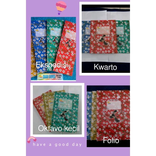 

BUKU HARDCOVER OKTAVO, EKSPEDISI, KWARTO, FOLIO VISION ISI 100