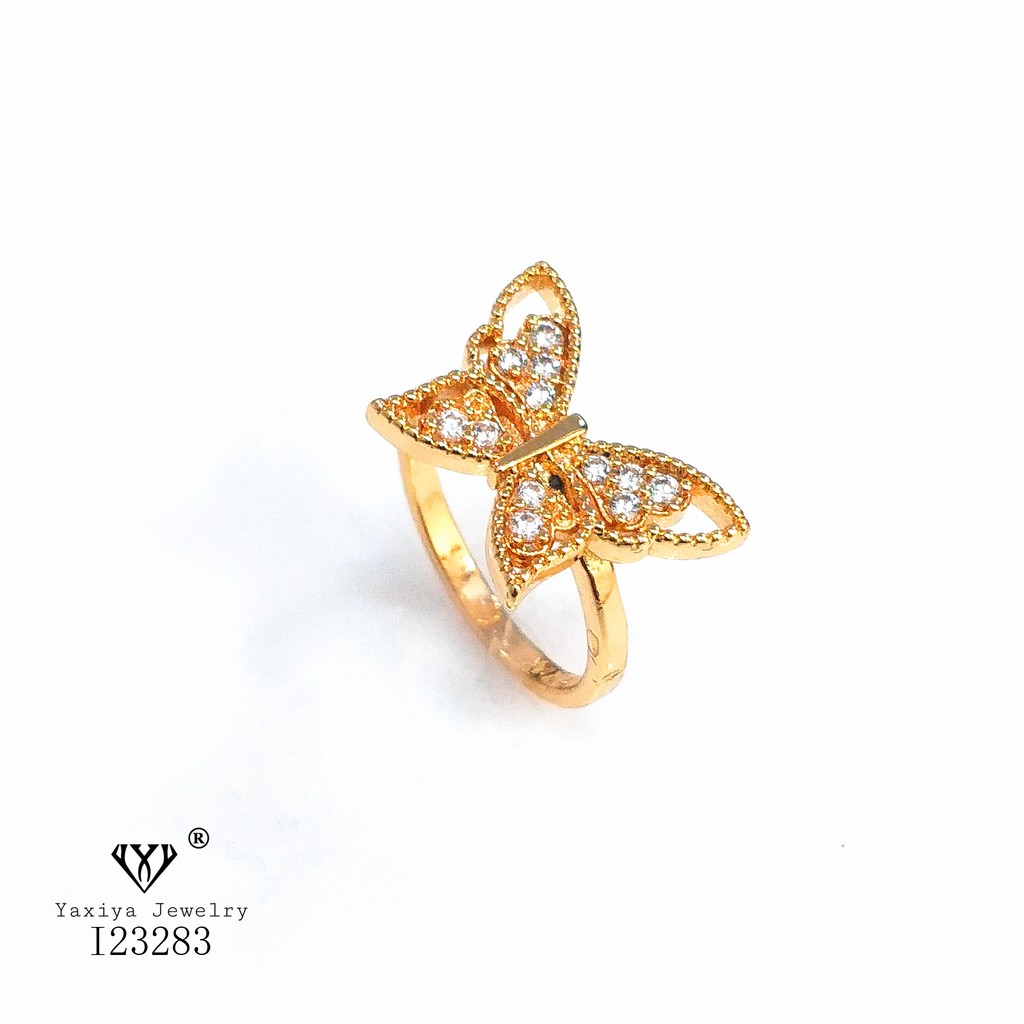 

Cincin Wanita Permata Perhiasan Lapis Emas 18K Yaxiya Jewelry 536