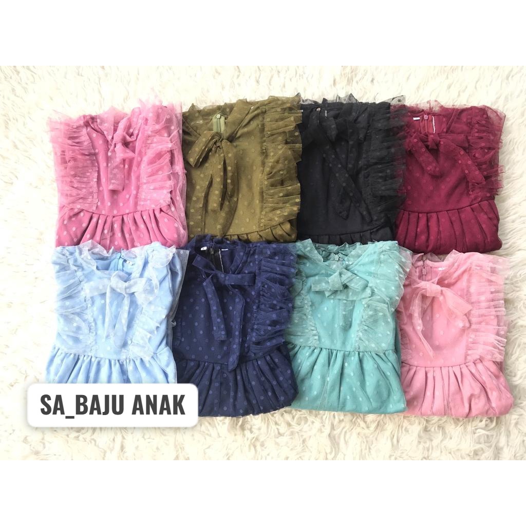 GAMIS TILE DASI / BAJU ANAK PEREMPUAN /PAKAIAN MUSLIM ANAK