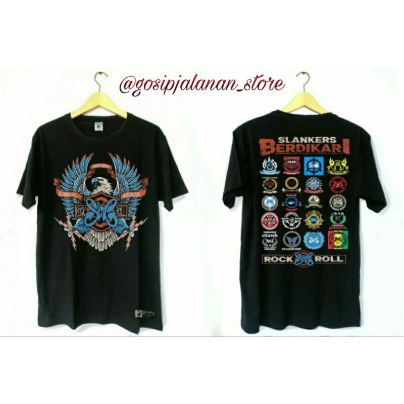 KAOS SLANK LOGO LOGO ORIGINAL SLANKERS//SLANKERS BERDIKARI//KAOS SLANKERS//KAOS DISTRO//T-SHIRT