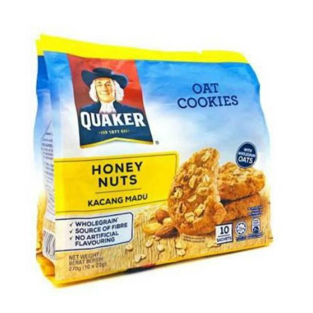 

QUAKER HONEY NUTS COOKIES 270GR