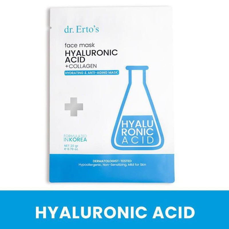 dr. Ertos Hyaluronic Acid + Sheet Mask / Ertos Masker Hyaluronic Acid