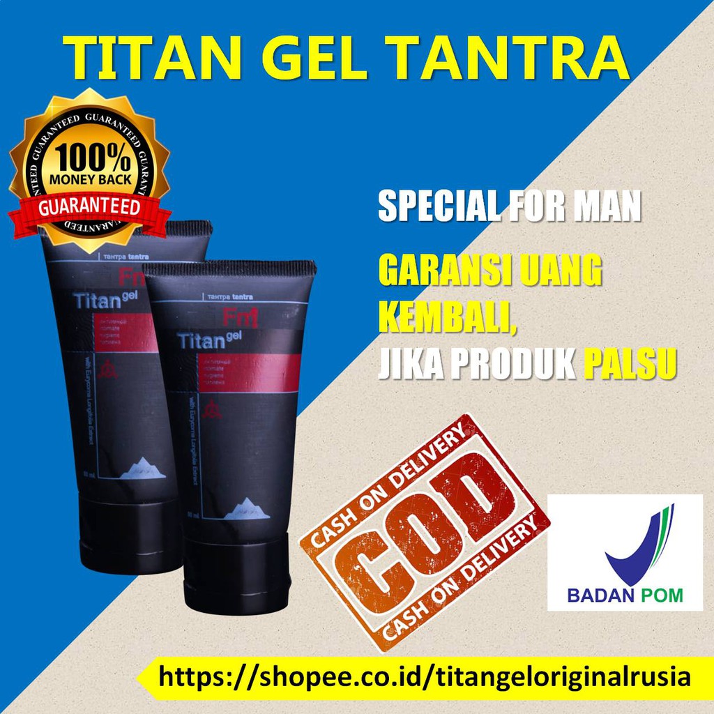 Titan Gel obat kuat pria Titan Gel Original Pembesar Penis Pria obat kuat sex pria Asli Oles