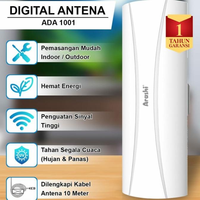 Antena Tv Digital Indoor Outdoor Arashi Ada1001