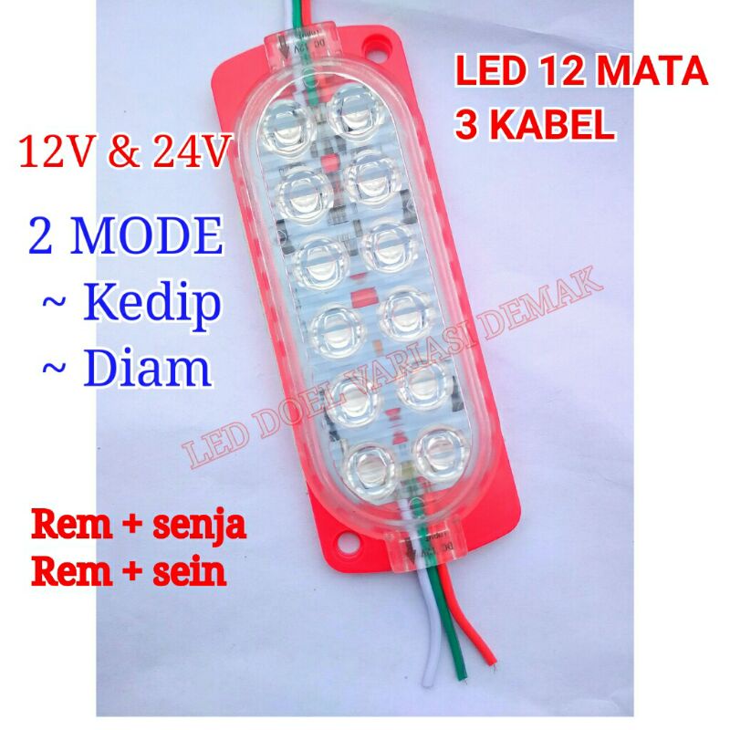 Led 12 mata 3kabel 24volt