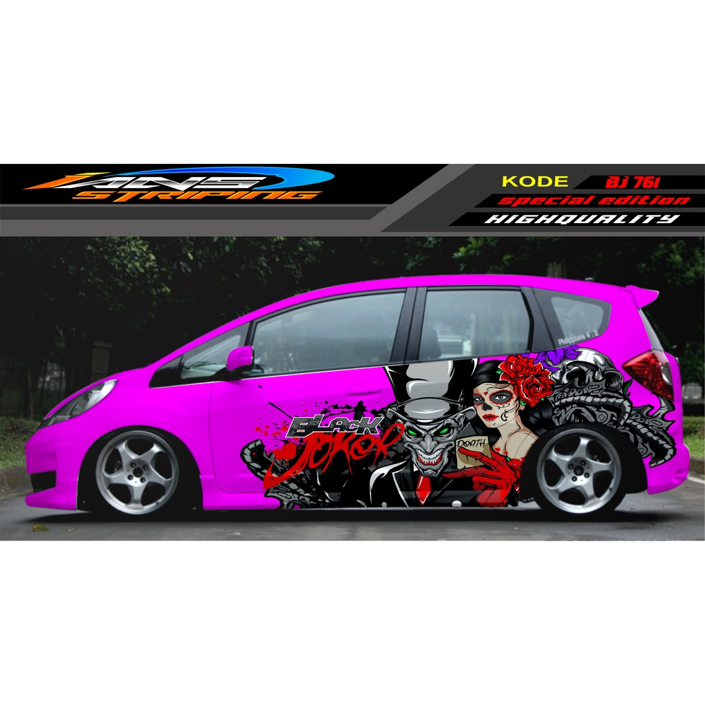 STICKER MOBIL HONDA BRIO AGYA JAZZ AVANZA YARIS / DECAL STICKER MOBIL JAZZ / STIKER MOBIL