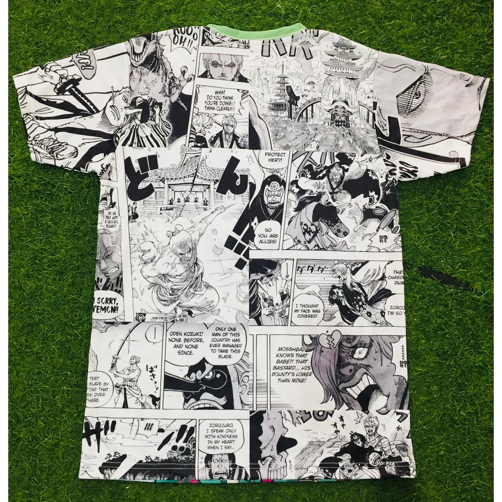 Tshirt Roronoa Zoro Santoryu Fullprint Anime One Piece Premium