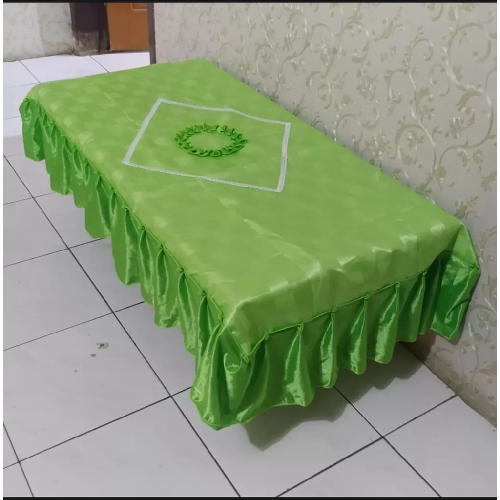 Taplak meja tamu bahan ajura