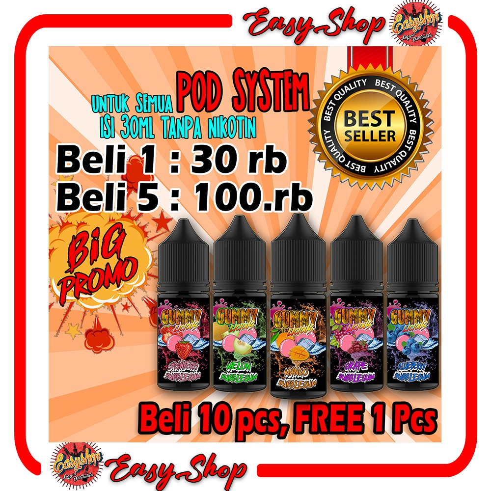 Khusus Pod Pods System Gummy Licious 30ml Shopee Indonesia