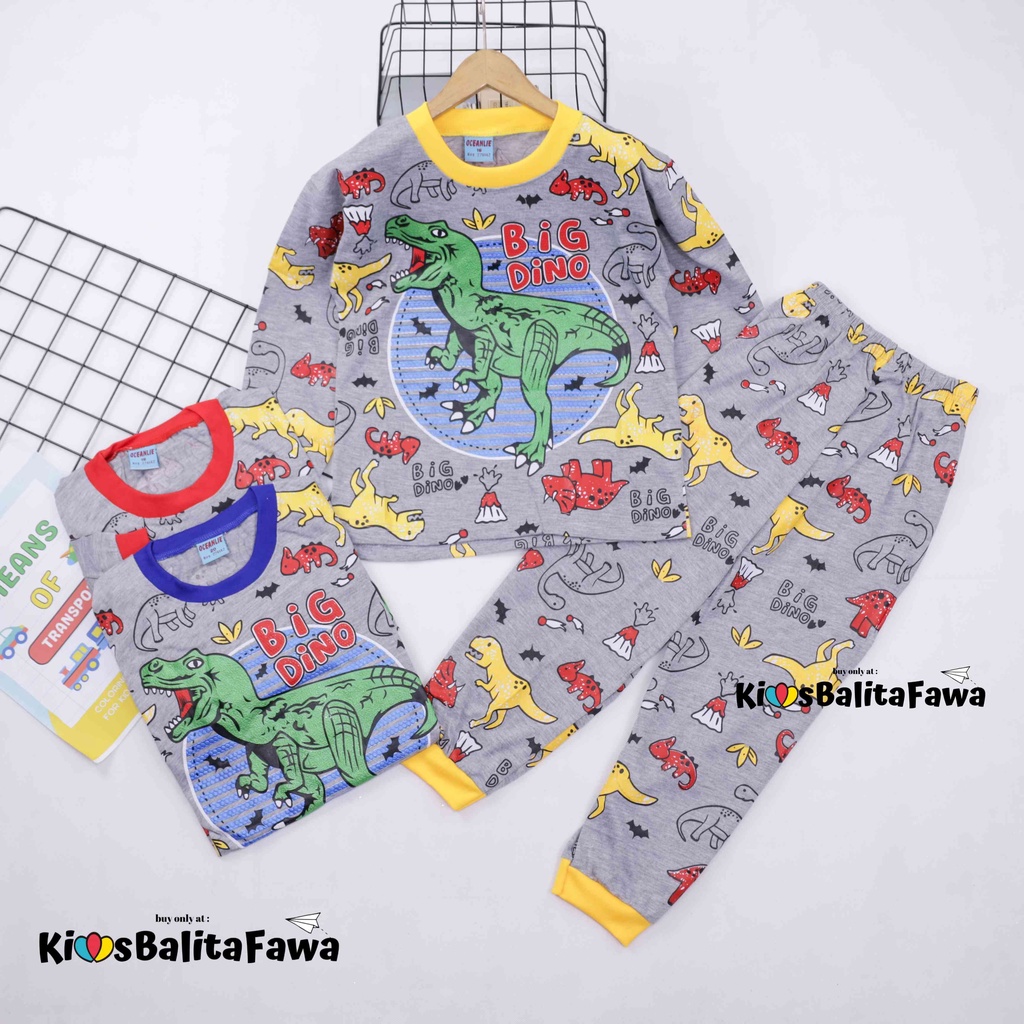 Setelan Marvell uk 3-4 Tahun / Bahan Kaos Anak Celana Panjang Baju Laki Cowok Piyama Baju Tidur