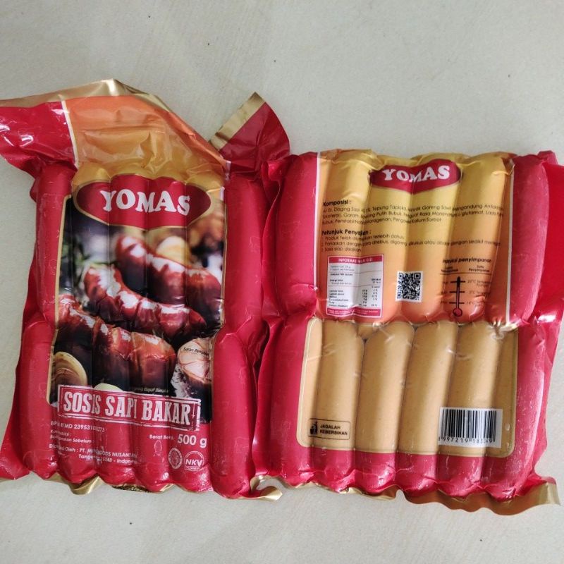 

Yomas Sosis bakar sapi' mini 12 PCs