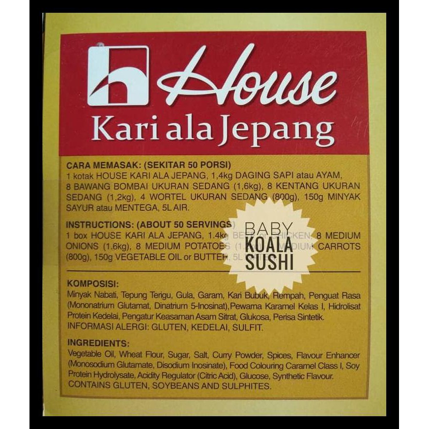 

Japan Curry | Kari Ala Jepang Bumbu Kare Halal Terjamin