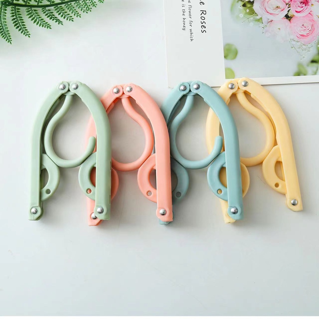 Gantungan Baju Lipat Serbaguna &amp; Gantungan Baju Warna Warni  Magic Hanger Portable Travel Size