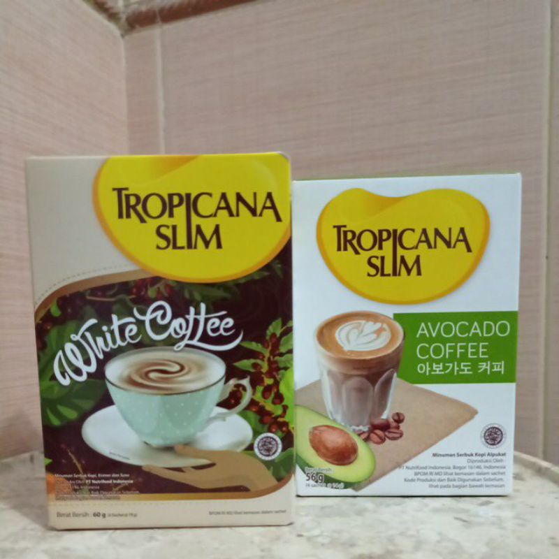Jual Tropicana Slim Avocado Coffee , White Coffee , kopi rendah gula