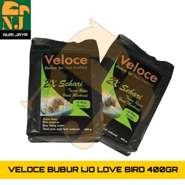 VELOCE HIJAU BUBUR LOLOHAN BURUNG  LOVE BIRD PARKIT PARUH BENGKOK LAINNYA