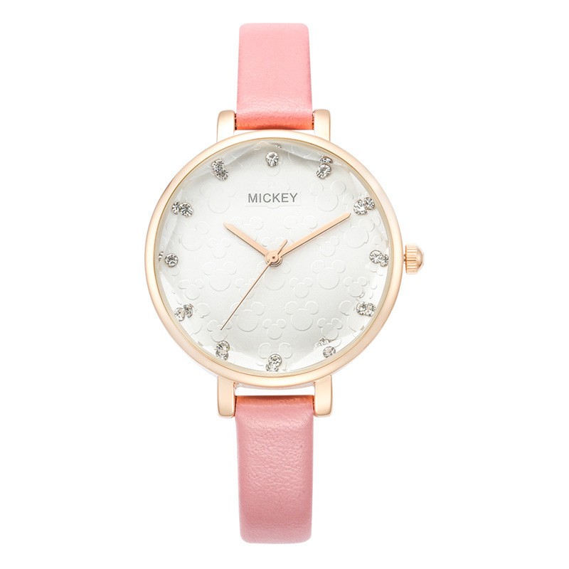 Disney Ori MS11111 Mickey Mouse Jam Tangan Wanita Perempuan Remaja Dewasa Pink