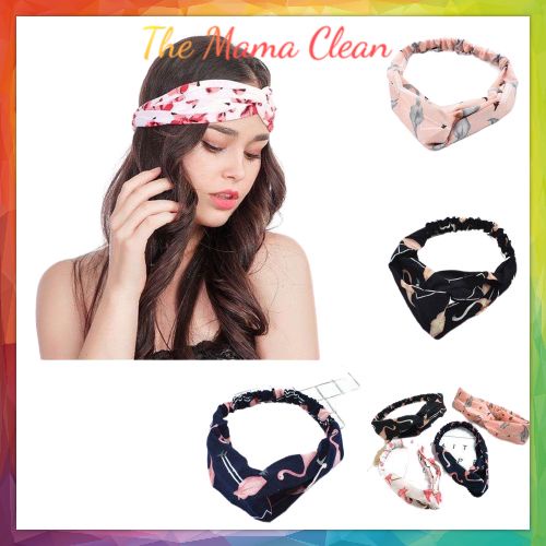 Bando Motif Wanita Hairband Elastis Karet Aksesoris Fashion Bando Import