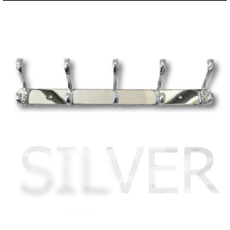 Kapstok 5 Kait dan 8 kait Gantungan Baju Stainless Besar gantungan baju dinding