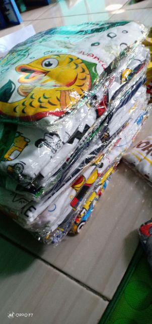 Setelan Anak Laki Laki Usia 6-24 Bulan Batik Koko Lis Oren