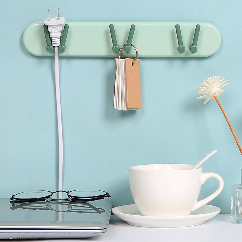 Rak Holder Sikat Gigi / Sendok / Handuk Gaya Nordic Kreatif Dengan Perekat Untuk Dapur / Kamar Mandi