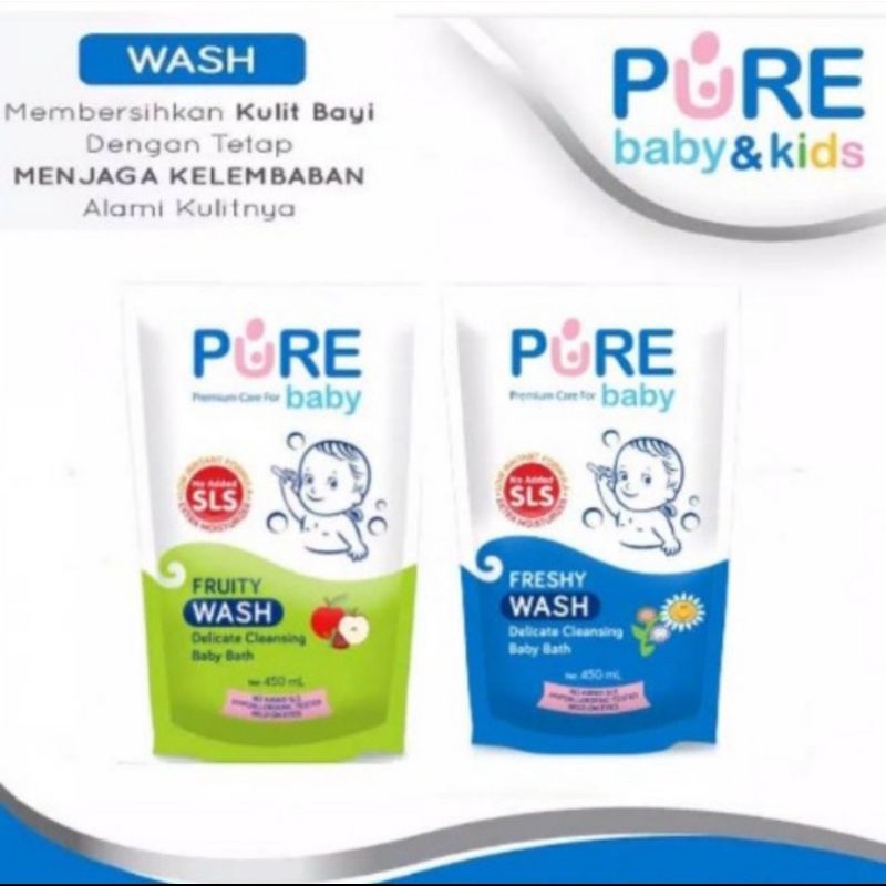 PURE BABY &amp; KIDS Wash 450ml Reffil