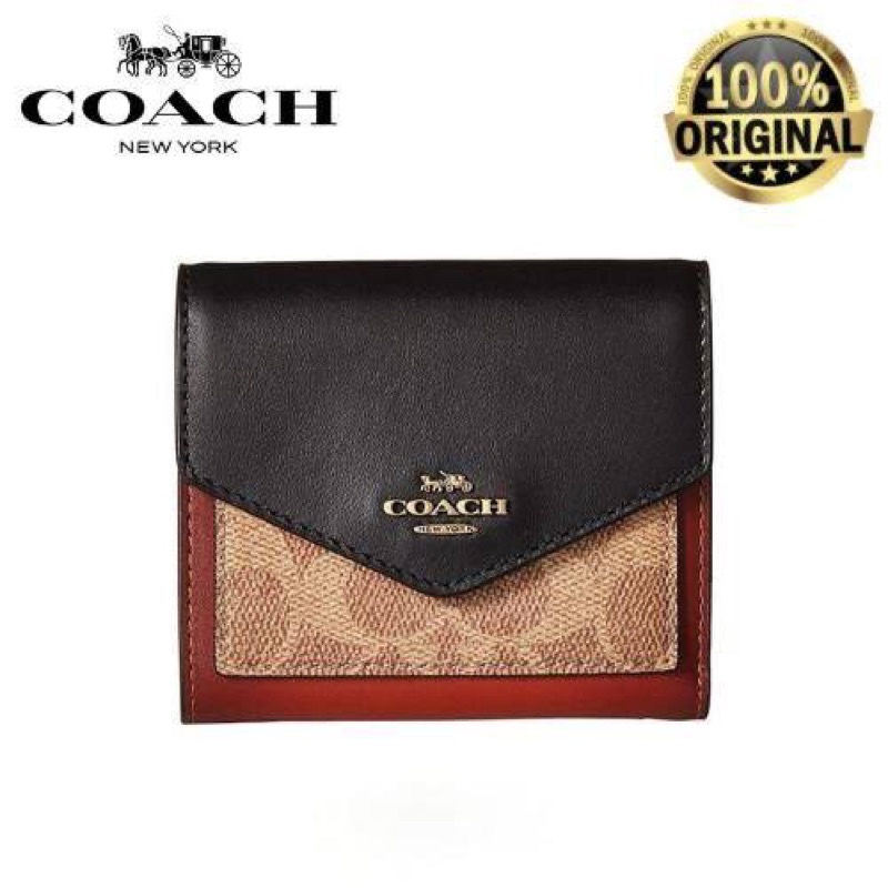 Coach Small Wallet With Brown Black