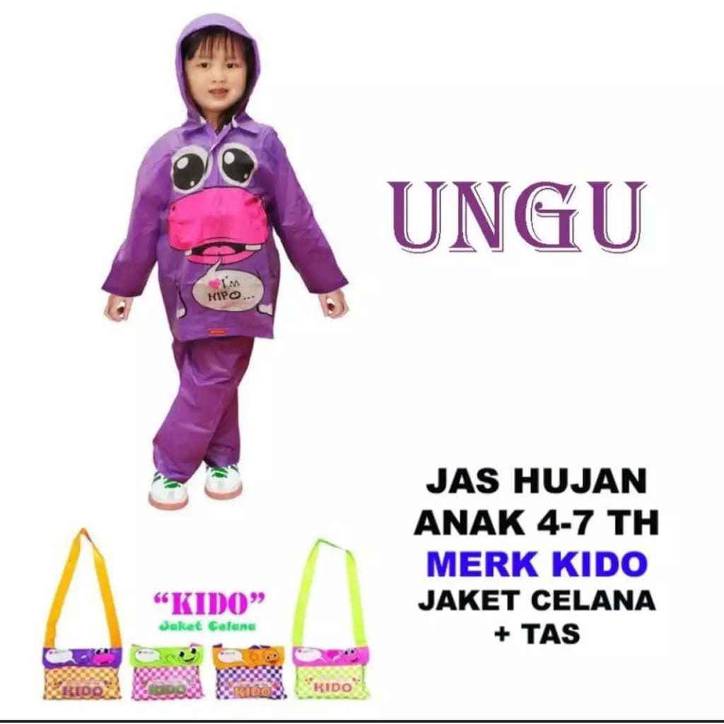 JAS HUJAN ANAK PEREMPUAN MANTEL HUJAN MOTOR ANAK LAKI LAKI RAINCOAT KIDS KOREA JAKET IMPORT A7