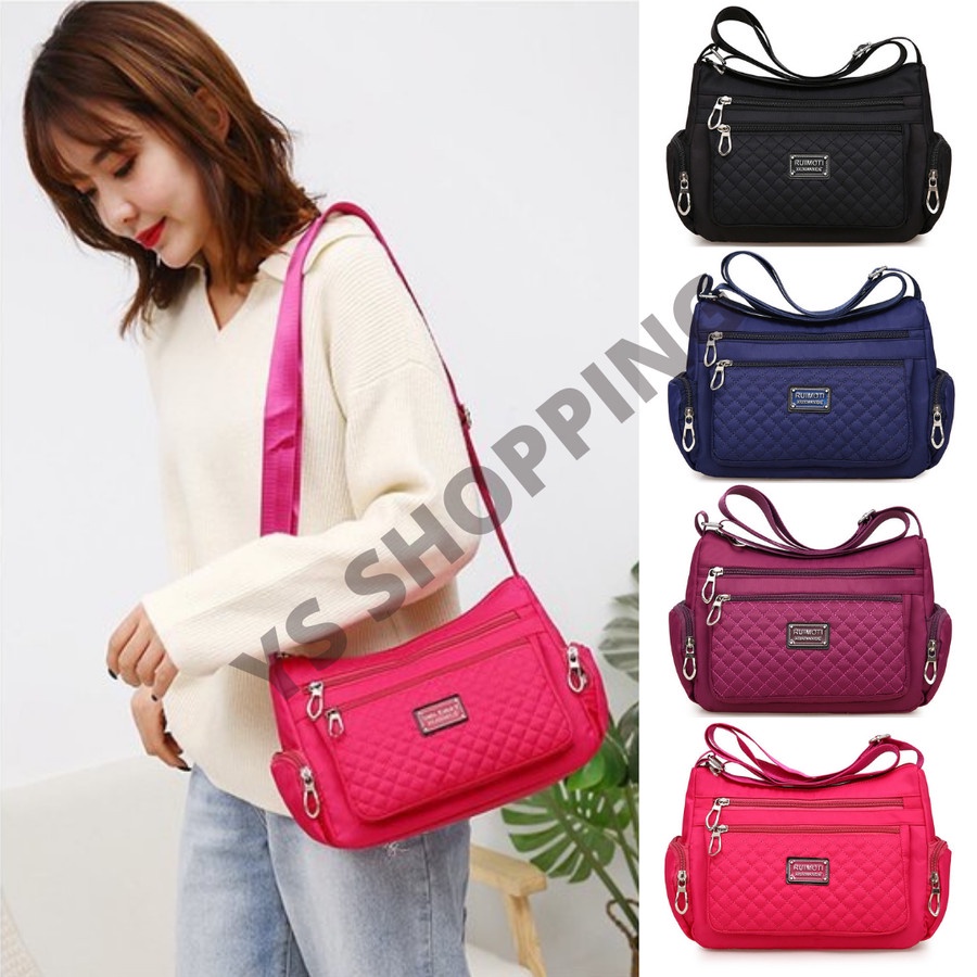 Tas wanita nylon import tas selempang waterproof TW006 MG