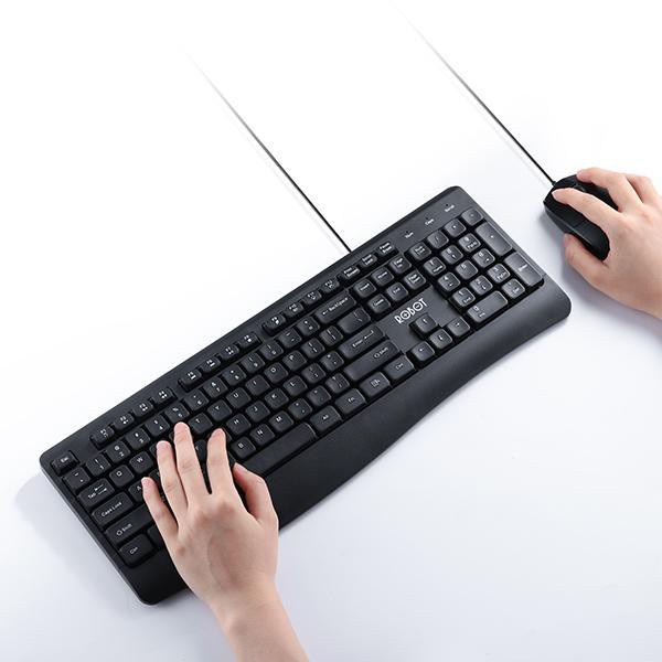 GARANSI 1 TAHUN KEYBOARD DAN MOUSE USB ROBOT KM2600  USB FOR PC LAPTOP