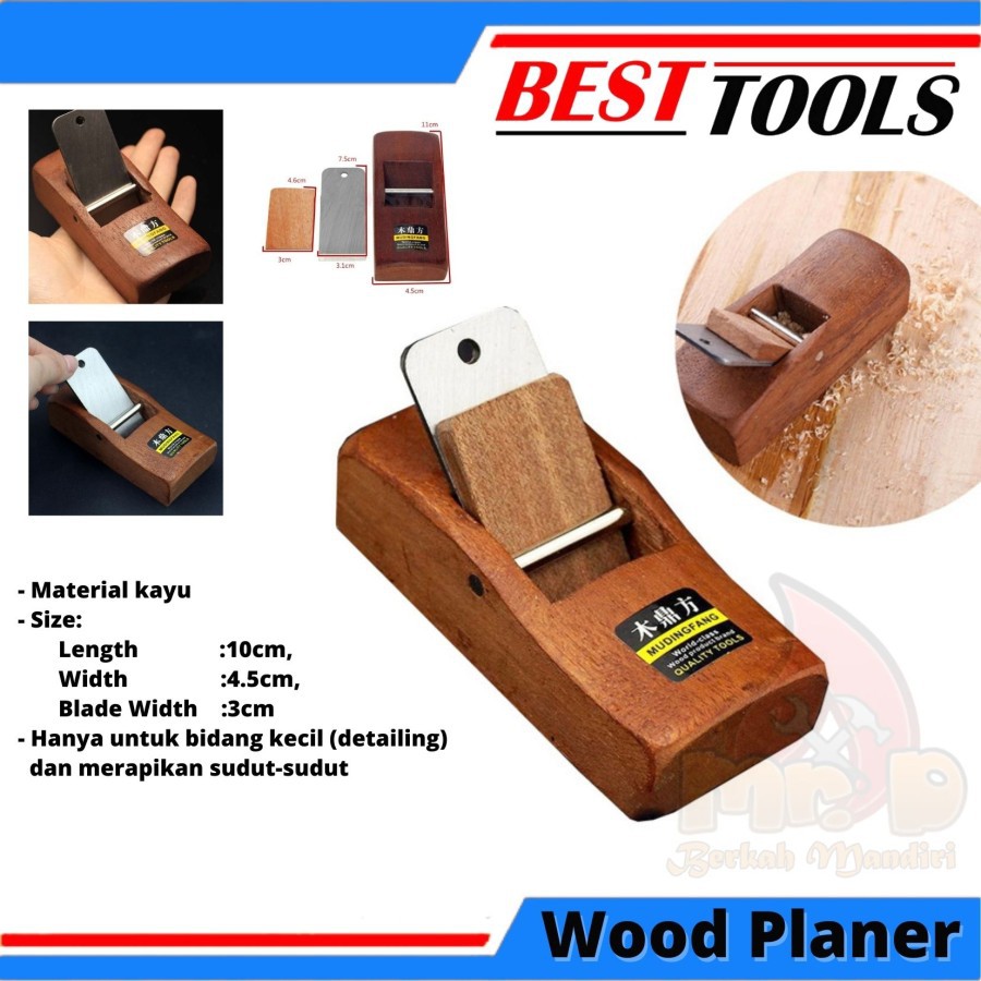 Alat Mesin Planer Ketam Serut Serutan Pasah Kayu Kecil Mini Manual