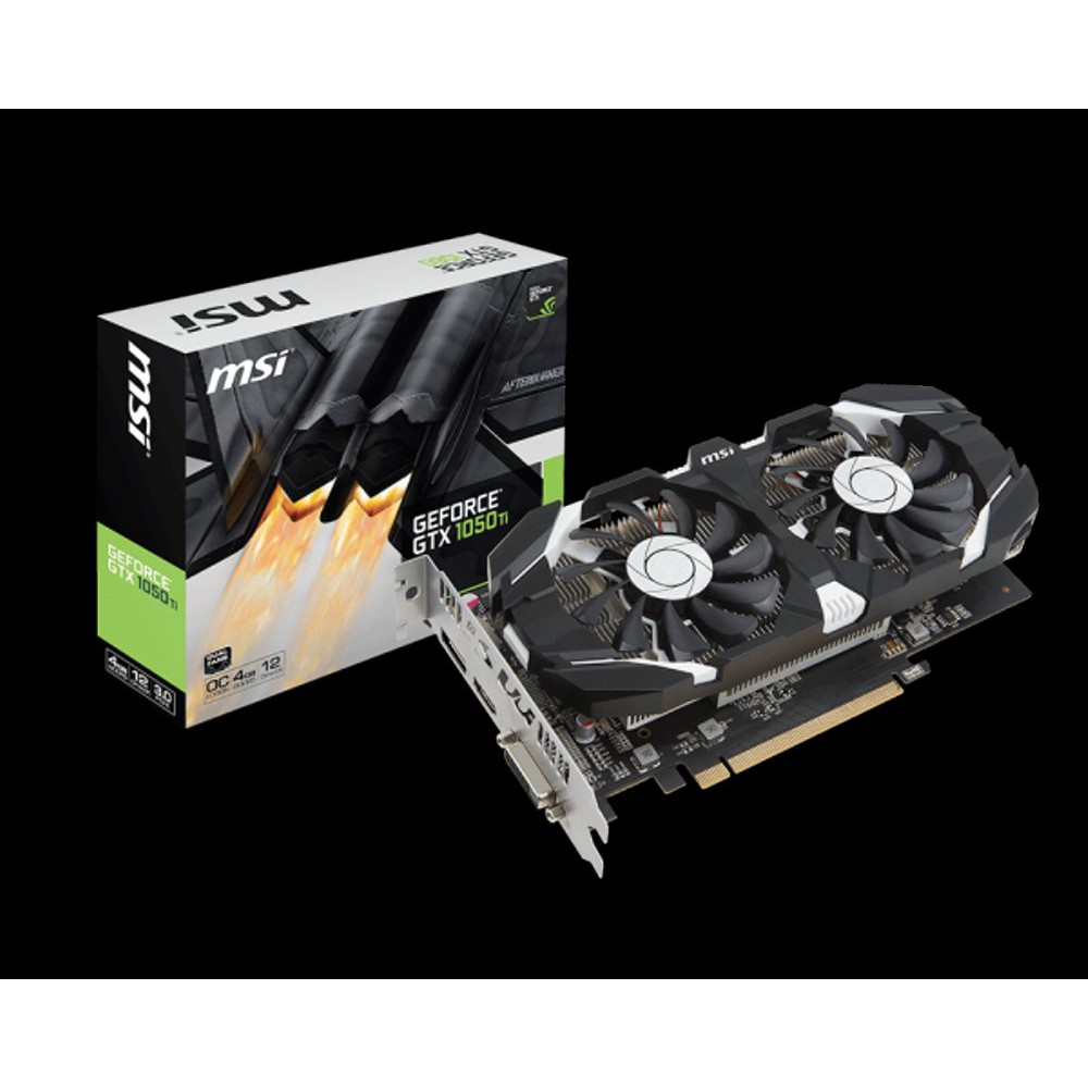 MSI NVIDIA GEFORCE GTX 1050Ti 1050 Ti 4GT OC 4GB DDR5 Berkualitas