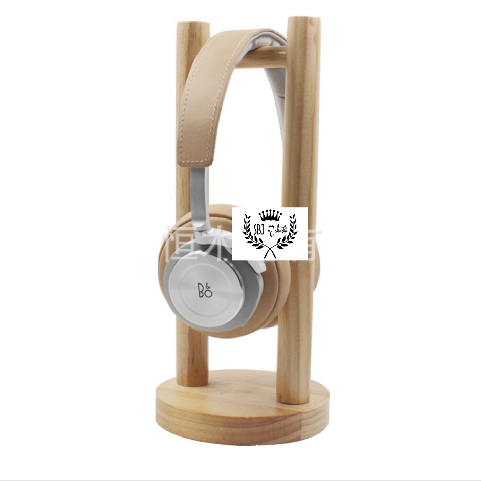 Stand Headphone Gantungan Hanger Headset Gaming Holder Kayu Klasik