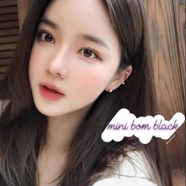 Softlens mini bom black by kitty kawaii original kemasan botol