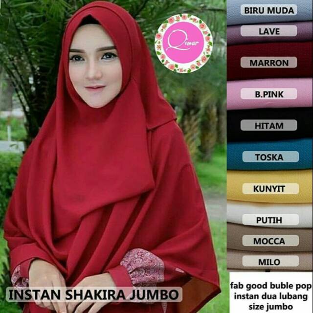 TERBARU 2019 SYAR'I REMAJA KERUDUNG / JILBAB PASTAN SYAR I 2LUBANG jilbab syari pastan syari