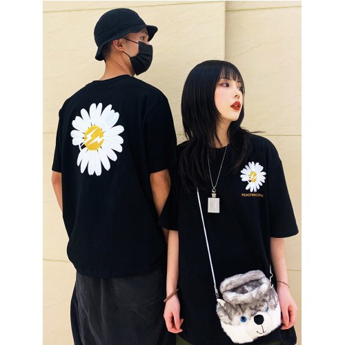 KelontongID - Kaos Couple Pasangan / Kaos Couple Murah Distro Jumbo / Baju Couple Daisy Sun Flower