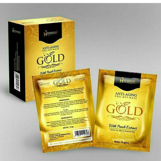 HANASUI GOLD MASKER WAJAH