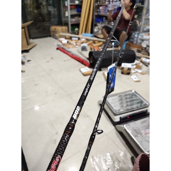 joran hammerhead kualitas premium red karper 602 raction 17lb 180 cm carbon kevlar