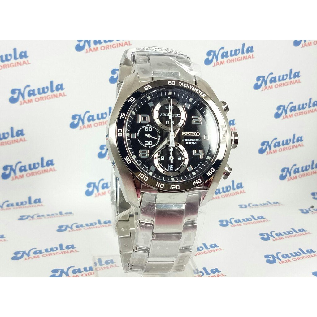 Seiko Criteria SNDD35K1 Quartz Chronograph Black Dial| Jam Pria SNDD35