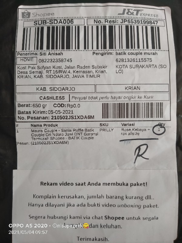 Maura Couple - Sania Ruffle Batik Couple Ori Ndoro Jowi Dnt Garansi Termurah Shopee - Batik Couple