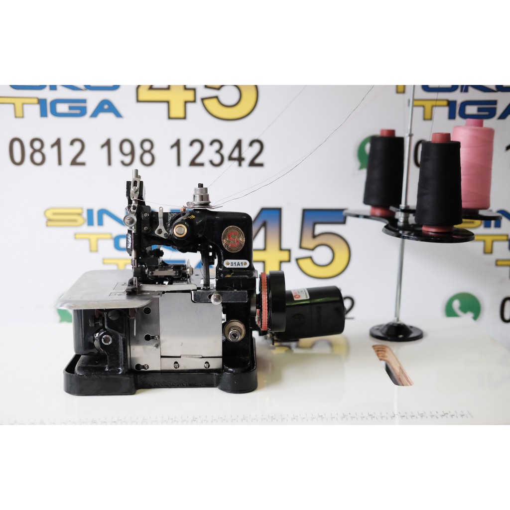 SINGER 81A1 MESIN JAHIT OBRAS KECIL TRADISIONAL BENANG 3 + DINAMO SINGER 100WATT