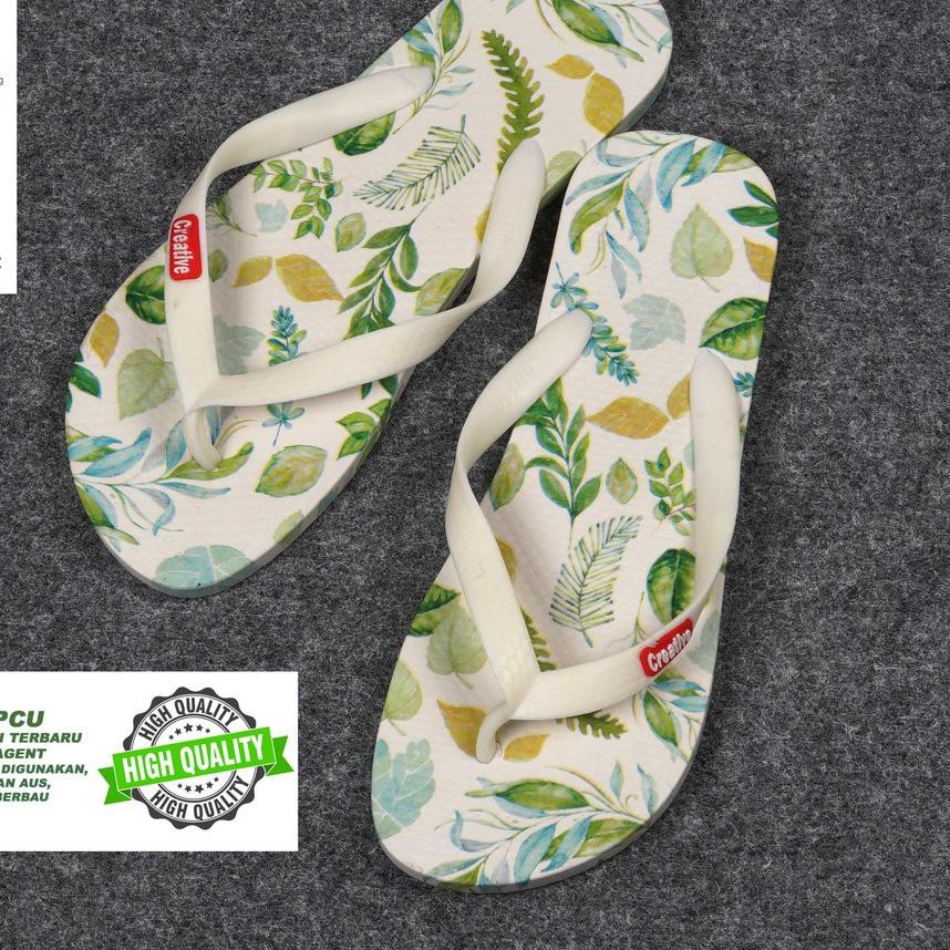 ♧ Sandal Jepit Wanita Karet S2 leaf / Sandal Jepit / Sandal Wanita ➣