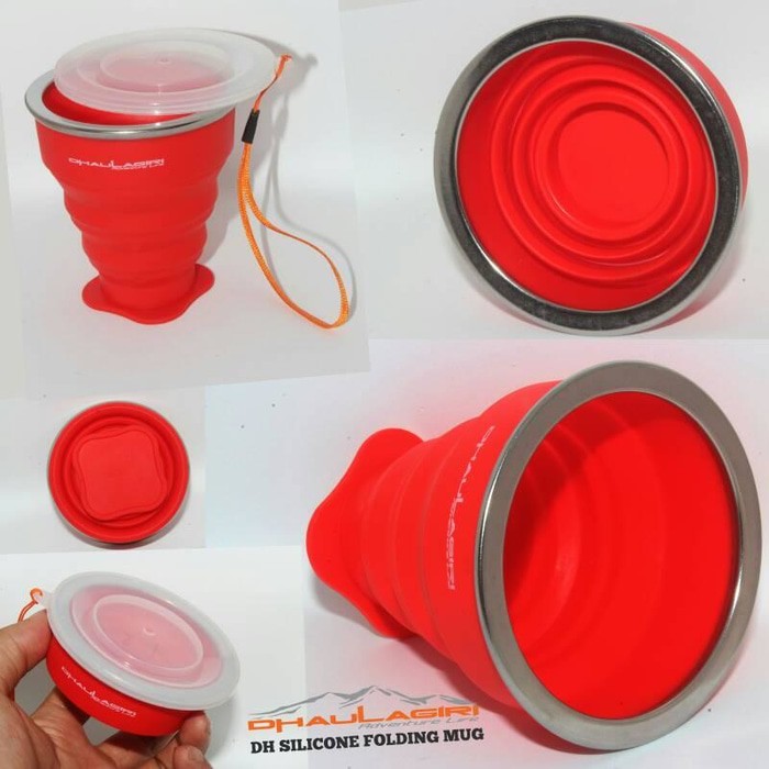 Gelas Lipat Silikon Dhaulagiri gelas lipat silicone