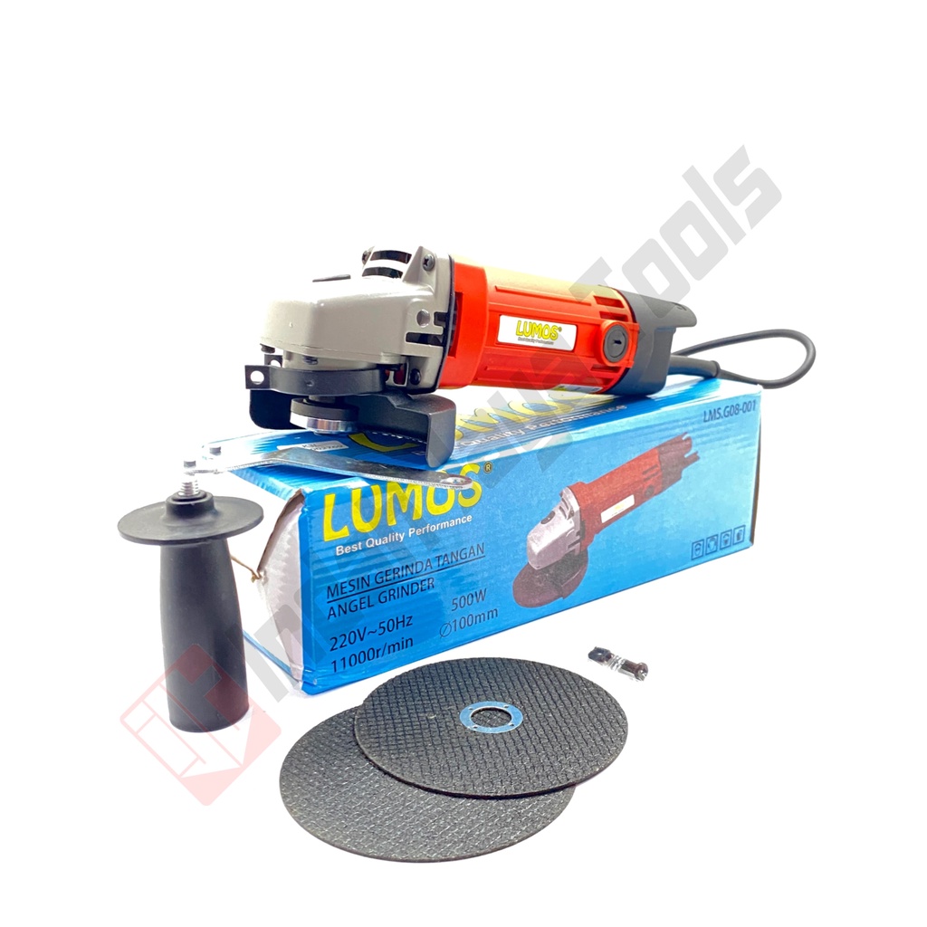 LUMOS G08-001 Mesin Gerinda Tangan 4 Inch - Disc Angle Grinder Gurinda