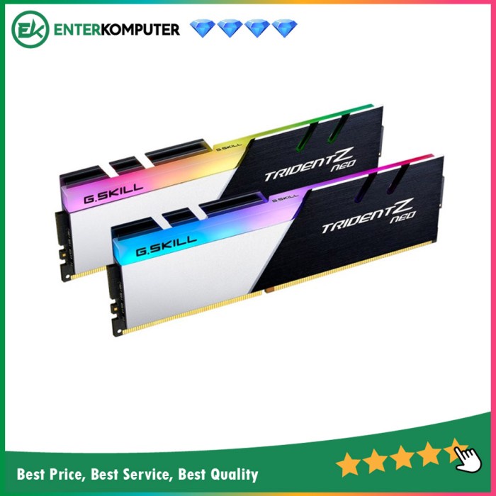 Memoryram Gskill DDR4 TridentZ Neo RGB PC28800 16GB (2x8GB) Dual Channel F4-3600C16D-16GTZN