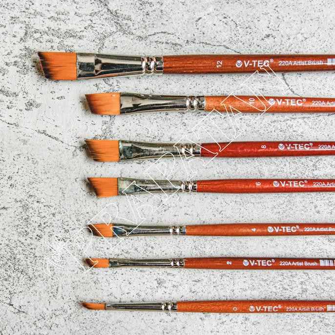 

Update! Kuas Lukis V-Tec Set 7 Pcs / V-Tec Paint Brush Set 7 Pcs - Angular Brush Terpercaya