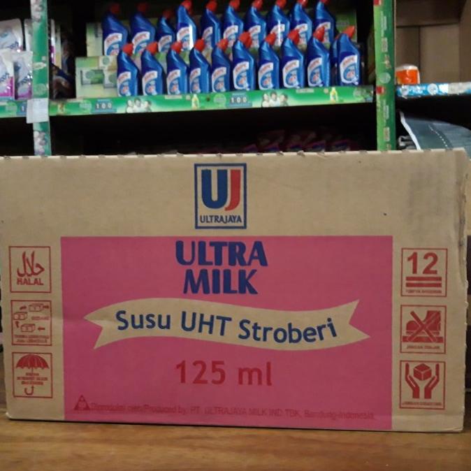 

READY COD Susu ultra UHT stroberi 125 ml 1 dus 40 pcs - Stroberi