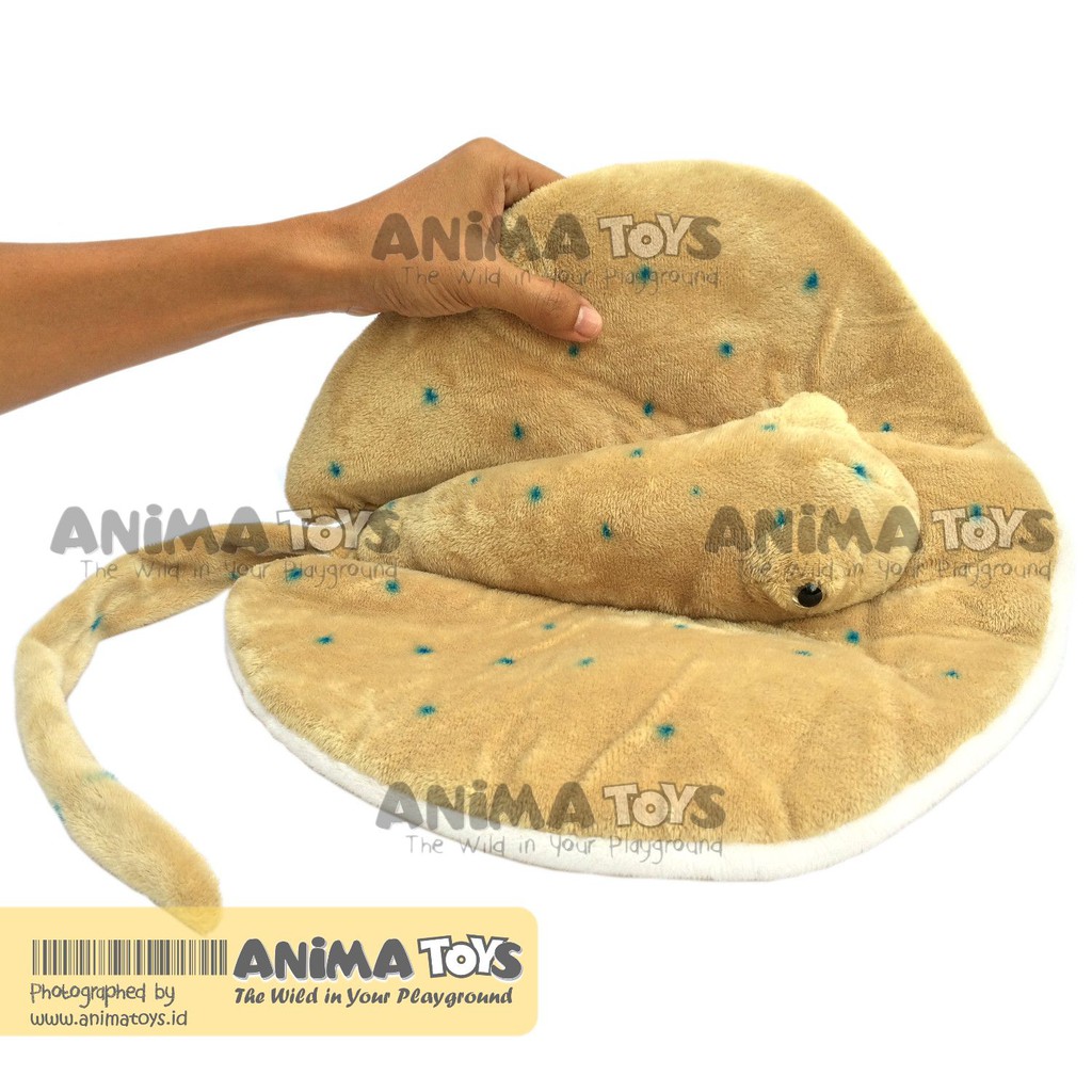 Boneka Ikan Pari Totol Biru Bluespotted Stingray Animatoys SFI041L